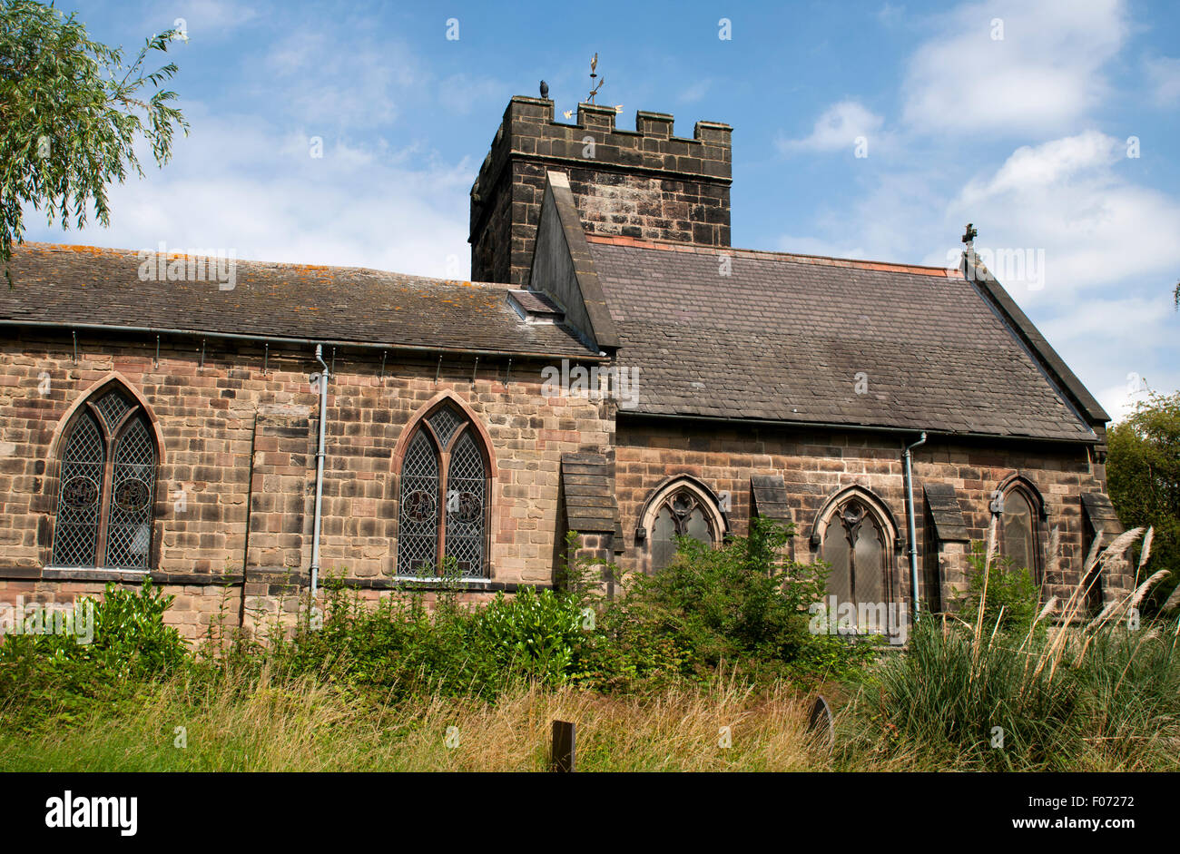 St. and St. Mary`s Church, Church Gresley, Derbyshire, England